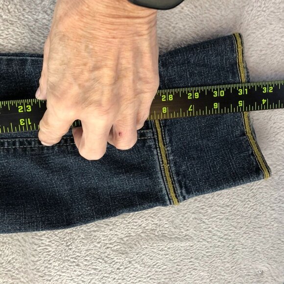 Metrostyle Womens Jean Jackeet Size 14 Collared Button Up Blue Denim Jacket Y2K - Picture 8 of 16